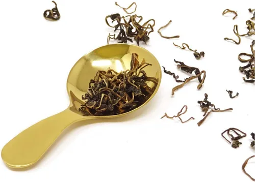 Vista 5 de Honbay 4PCS Cuchara de mango corto de acero inoxidable para condimentos de sal postre té café (oro)