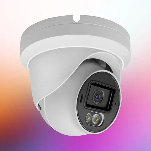 Vista 8 de Cámara IP PoE a todo color de 5MP, cámara IP de seguridad de apertura F1.0 con conversación bidireccional, ranura para tarjeta SD