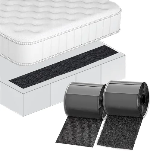 Vista 11 de TEUVO Agarres antideslizantes para sofá de 4.3 in x 19.7 ft (19.7 pies), evitan que los cojines se deslicen en sofás y muebles, cinta