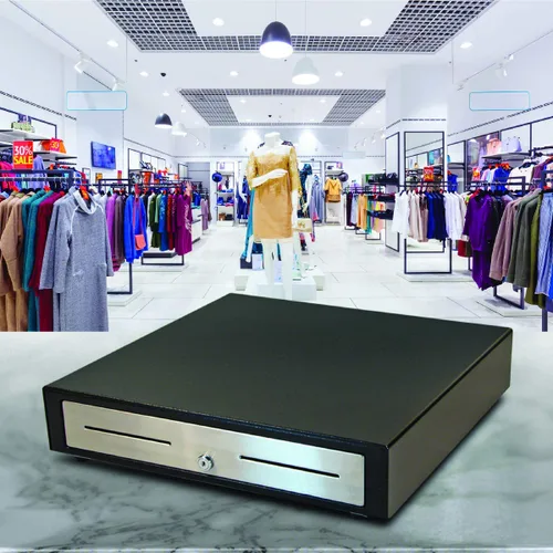 Vista 2 de APG Cajón electrónico de punto de venta estándar de 19 pulgadas Serie Vasario VBS320-BL1915 Compatible con impresora Lasta de plástico con 5