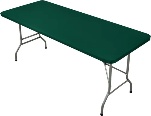 Vista 10 de Mantel Cuadrado Elástico Ajustable, Cubierta de Mesa de Poliéster Resistente al Viento, Mantel Resistente a Rayones y Lavable para Mesas Plegables