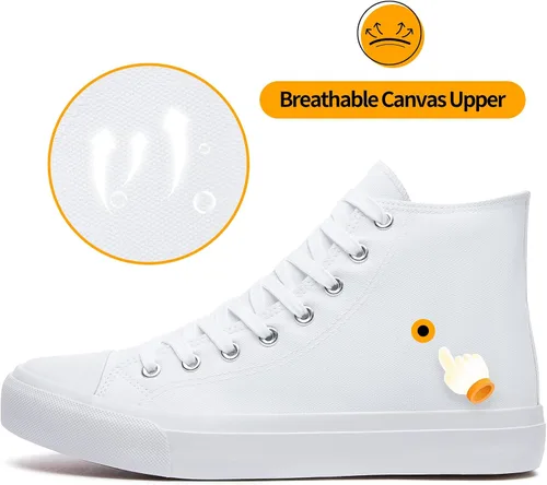 Vista 67 de ZGR Tenis de lona para hombre, con cordones, clásicos, casuales, para caminar
