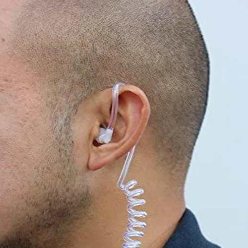 Vista 6 de Paquete de 10 tubos de bobina acústica de repuesto para auriculares de walkie talkie para radios de dos vías Baofeng Motorola Kenwood Retevis