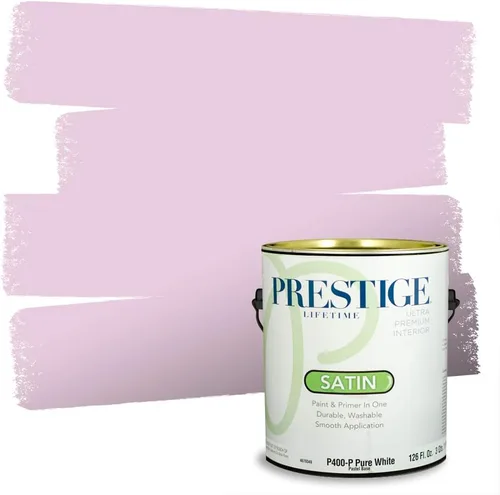 Vista 22 de PRESTIGE Pinturas de pintura interior e imprimación en uno, 1 galón, plano, combinación comparable de Sherwin Williams* Kimono Violet*