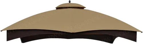 Vista 7 de APEX GARDEN Toldo Superior de Repuesto para Gazebo Lowe's Allen Roth 10X12 #GF-12S004B-1 (Gris)