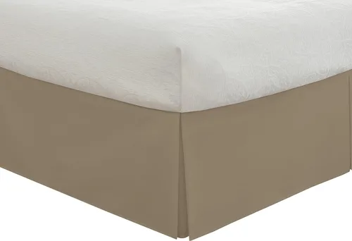 Vista 8 de Rodapié de popelina a medida para cama de Fresh Ideas, 14 pulgadas Azul marino