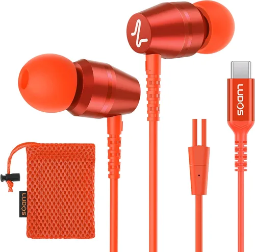 Vista 26 de LUDOS OMNITONE Auriculares con cable in-ear, 5 años de garantía, auriculares con micrófono, conector de 3.5 mm, auriculares con cable