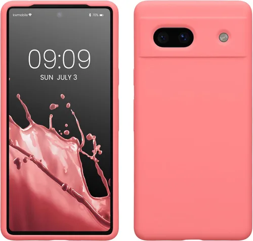 Vista 53 de kwmobile Funda Compatible con Google Pixel 6 - Funda de teléfono de silicona de TPU con acabado suave - Océano Profundo