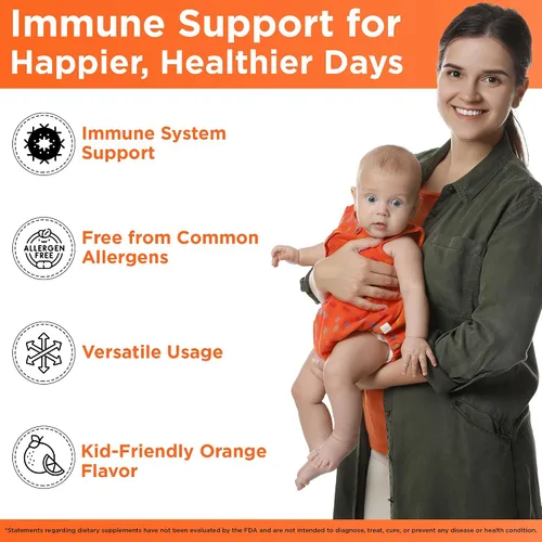 Vista 2 de Wellements Jarabe orgánico de apoyo inmunológico para niños con vitamina C y zinc durante más de 2 meses (4 onzas líquidas) Apoyo inmunológico*