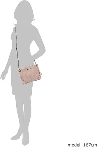 Vista 5 de Michael Kors Nicole - Bolso cruzado con triple compartimento, Gris (Pearl Grey)