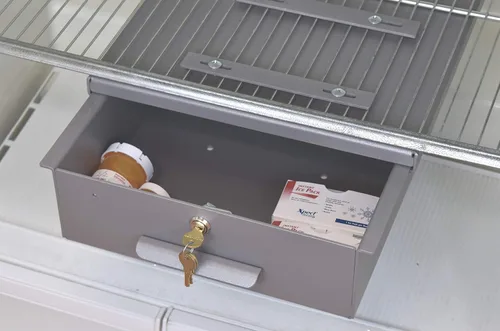 Vista 8 de Omnimed Caja de bloqueo de aluminio para refrigerador (tamaño adicional y cerradura opcionales disponibles)