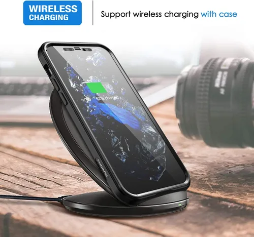 Vista 6 de SURITCH Funda compatible con iPhone 12 Mini 2020, [protector de pantalla integrado], protección de cuerpo completo, a prueba de golpes, resistente
