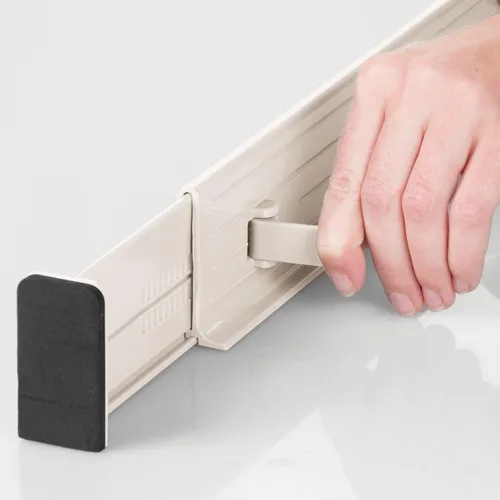 Vista 6 de mDesign - Organizador de cajón expandible de 2.5 pulgadas de alto