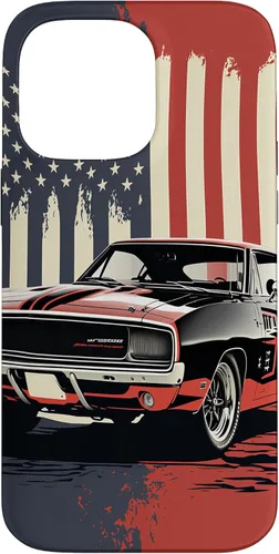 Vista 21 de Funda para iPhone 16, estilo vintage, con bandera de Estados Unidos, para hombre