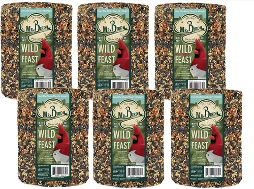 Vista 3 de Mr. Bird Fiesta de Aves Silvestres Cilindro 1lb, 15 oz (879g), Comida para Aves Silvestres para Aves al Aire Libre, Alimentación de Aves en el Patio