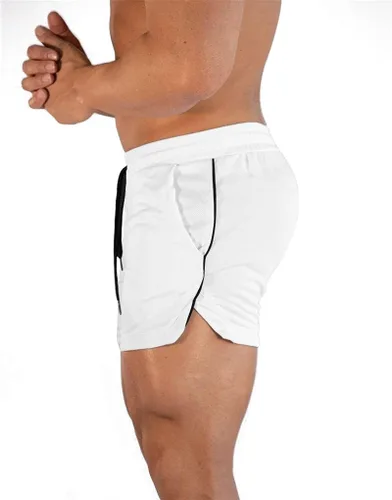 Vista 2 de EVERWORTH Pantalones cortos deportivos para hombre, pantalones cortos de entrenamiento para gimnasio, pantalones cortos casuales para correr