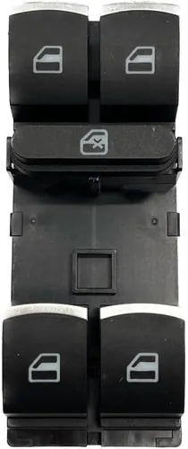 Vista 6 de DEVMO Interruptor de control de elevalunas eléctrico delantero izquierdo (lado del conductor) 1K4959857B 7L6959857A Compatible con Golf Jetta Passat