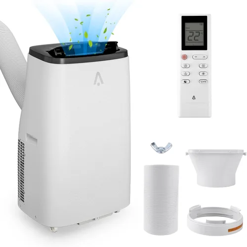 Vista 8 de Aire acondicionado portátil de 8000 BTU, aire acondicionado portátil 4 en 1 con ventilador, deshumidificador y modo de suspensión, unidades de aire
