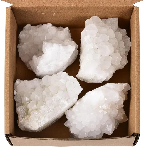 Vista 9 de JIC Gem Cúmulos de Amatista Naturales, Roca de Geoda de Amatista en Bruto, Cristales Curativos de Amatista, Cúmulo de Piedras Preciosas para Brujería