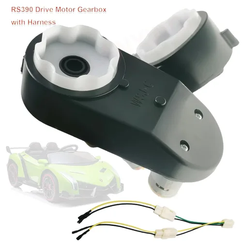 Vista 2 de Caja de cambios RS390 de 12 V para autos de juguete, ruedas alimentadas por motocicletas, motor de accionamiento 390 de alta velocidad con motores