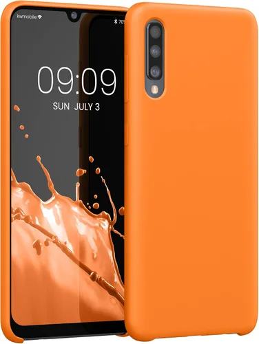 Vista 196 de kwmobile Funda Compatible con Samsung Galaxy A14 5G - Funda de teléfono de TPU y silicona con acabado suave - Verde Lima