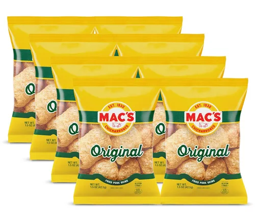 Vista 8 de Mac's Pieles de cerdo al rojo vivo, 5 onzas (paquete de 8)