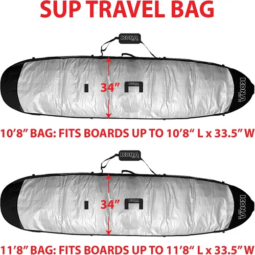 Vista 2 de SUP - Bolsa de viaje aislada con aislamiento de espuma de calidad de viaje acolchada para paddleboard