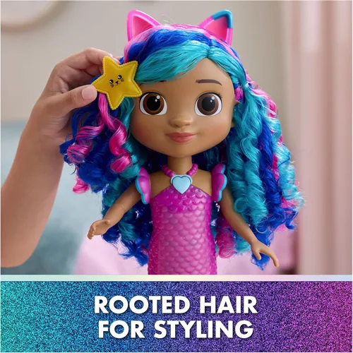 Vista 6 de Muñeca de sirena de Gabby's Dollhouse Movie con diseño de sirena, multicolor, 6074338