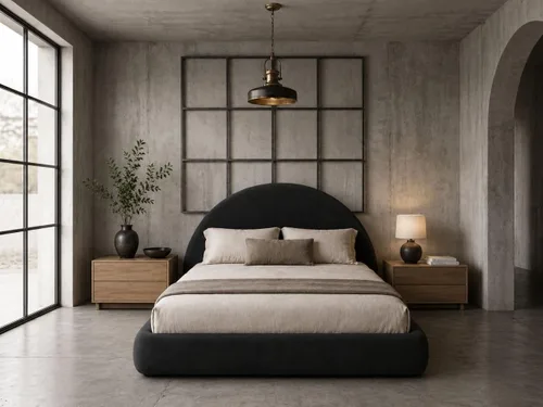 Vista 9 de Cama redonda – Funda lavable con cremallera – Espuma suave tapizada de lino – Modular minimalista moderno – Media luna – Se vende por separado