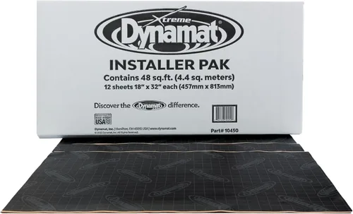 Vista 10 de Dynamat Xtreme Paquete a granel de aislamiento de sonido para auto 10455 – Amortiguación de ruido para piso, puertas, paneles, capó o maletero