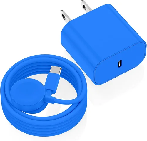 Vista 12 de Cargador USB C para Apple Watch, [certificado MFi] Cargador magnético rápido para iPhone, cable de carga USB C de 6 pies de largo y bloque