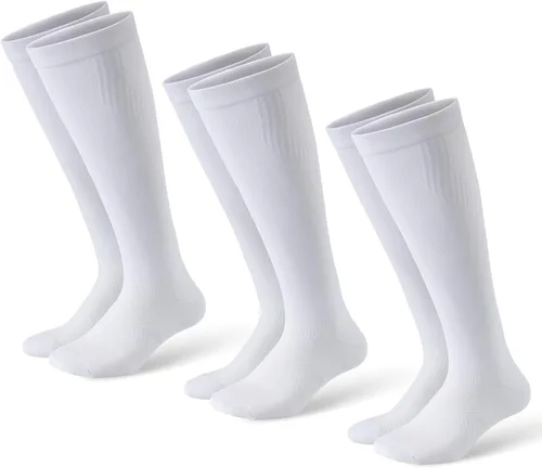 Vista 10 de Calcetines de compresión para mujeres y hombres, soporte de 15-20 A01-negro/gris/verde