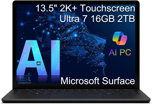 Vista 10 de Microsoft Surface Laptop 6, Intel Ultra 7 165H, RAM DDR5 de 16 GB, SSD de 1