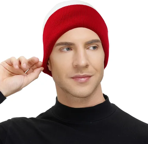 Vista 77 de American Trends Gorro para hombre y mujer, gorro de punto suave y lindo con diseño de calavera