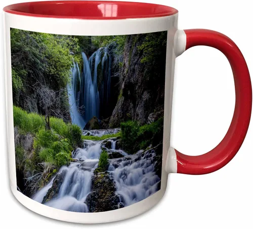 Vista 15 de 3dRose Tunnel on Iron Mountain Road at Sunset 11oz Two-Tone Black Mug