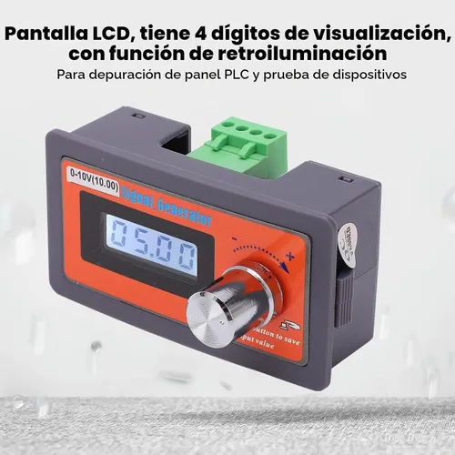 Vista 4 de Generador de señal de voltaje ABS DC 0-10V, simulador de señal de voltaje ajustable de alta precisión, simulador de voltaje de múltiples
