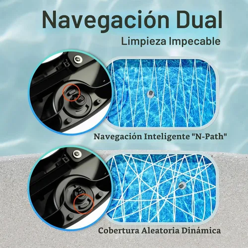 Vista 4 de POOLPURE Limpiador de piscina inalámbrico profesional, estacionamiento de autoservicio