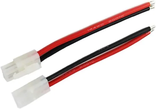 Vista 3 de FLY RC 3 pares de conectores de batería Tamiya macho y hembra 14awg 3.9 in para RC Car Lipo carga de batería