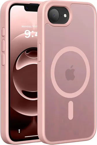 Vista 63 de Hualele - Funda magnética para iPhone 13 Pro, compatible con MagSafe, grado militar, a prueba de caídas, translúcida mate, parte trasera dura, borde