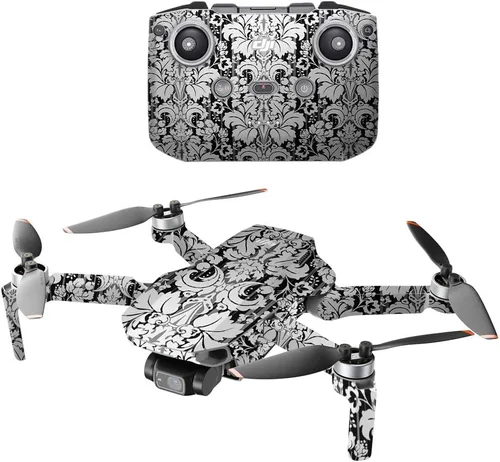 Vista 23 de MightySkins - Compatible con DJI Mini 2 Dron portátil - Blue Petals Funda protectora de vinilo duradera y única Fácil de aplicar, quitar