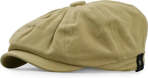 Vista 5 de CLAPE Clásico 8 paneles de algodón plana hiedra sombrero de conducción Newsboy Gorras Golf Cabbie Boina