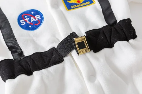 Vista 6 de Disfraz de astronauta para bebé, traje espacial para fiesta de cosplay, overol de Halloween
