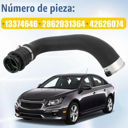 Vista 4 de Manguera de entrada de aire intercooler turbocompresor compatible con Cruze
