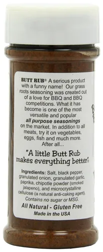 Vista 3 de Bad Byron's Butt Rub - Condimento para barbacoa – Coctelera de 4.5 onzas galardonado exfoliante seco multiusos para cerdo, pollo, carne de res