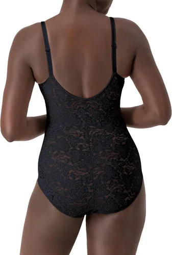 Vista 3 de Bali Lace 'N Smooth Firm-Control Lace Body Shaper con brasier integrado con aros