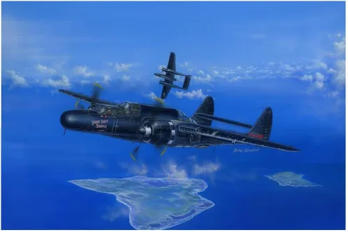 Vista 8 de Hobby Boss US P-61A Black Widow Kit de modelo de avión Negro