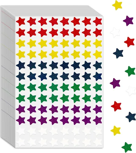 Vista 13 de Pegatinas de Manzana de 1.27 cm, Autoadhesivas para Álbum de Recortes/Artesanías DIY para Niños/Calcomanías de Recompensa para Maestros (Multicolor)