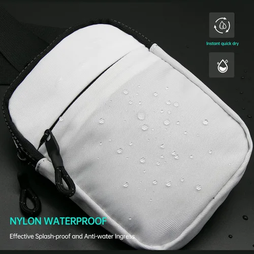 Vista 6 de Long Keeper Mini bolso bandolera Bolso cruzado pequeño impermeable para hombre y mujer, bolso casual para teléfono para viajes, senderismo