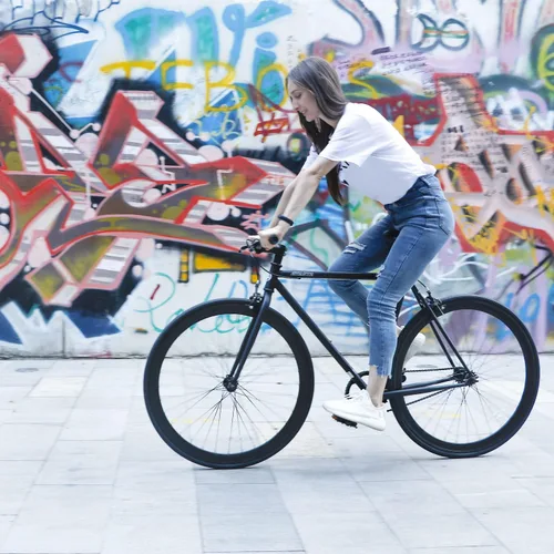 Vista 2 de AVASTA Single-Speed Fixed Gear Fixie Bike, Flip Flop Hub Urban Commuter Bicycle, 50/54/58cm Frame, Multiple