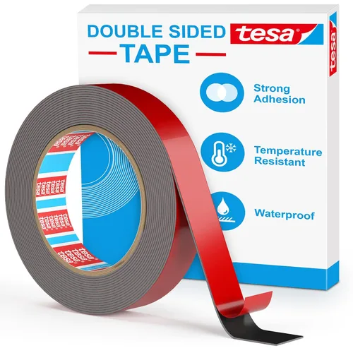 Vista 15 de EMITEVER - Cinta adhesiva de doble cara de 0.39 pulgadas x 36 pies (2 unidades) Waterproof & Weatherproof, LSE Tech Bonds to Plastic, Glass